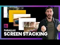 Parallax Stacking Screens in Elementor Sticky Top Scrolling in Wordpress