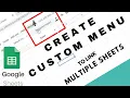 Create Custom Menu To Link Another Spreadsheet