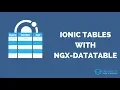 Creating Ionic Datatable With ngx-datatable