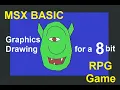 MSX Computer Monster Drawing for BASIC Game