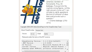 Your First SharpDevelop Solution Windows application using C