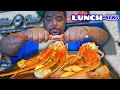 Jaw-Dropping Lunch Snow Crab Seafood Boil