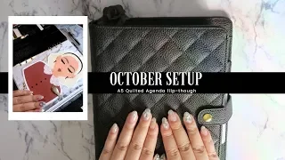PLANNER OCTOBER SETUP UPDATED A5 AGENDA FLIP THROUGH J WONG