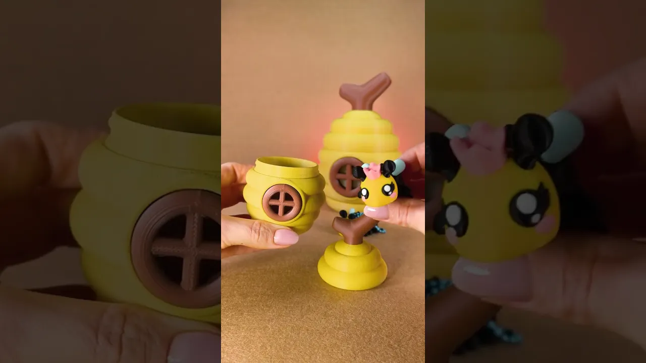 BeeHive Egg Diorama for Cute Flexi Bees