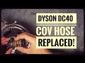 Dyson DC40 change over hose replacement repairman shows how