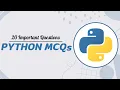 Python MCQs Top 20 Updated Python Questions and Answers Tpoint Tech