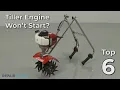 Top Reasons Tiller Engine Won t Start Tiller Troubleshooting