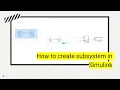 How to create subsystem in Simulink