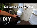 Downspout Drain Pipe Best How To for Homeowners