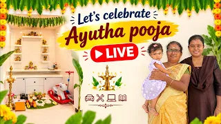 LIVE Ayutha poojai celebration 🥳 #live #livestream #poojai #liveyoutube