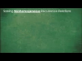Recursion and solving recursion relations - Data Structures Algorithms Lecture 3