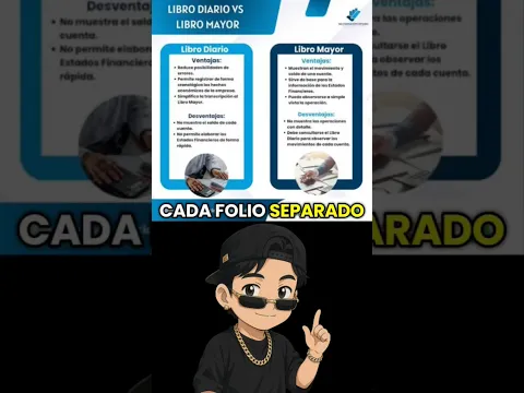 Diferencia entre libro diario y libro mayor explicado con una canción 🎵🤓🎶 #finanzas #contabilidad