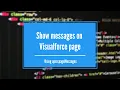 Show messages in Visualforce page using apex pageMessages
