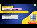 SQL Tutorial - Order By Clause ASC DESC