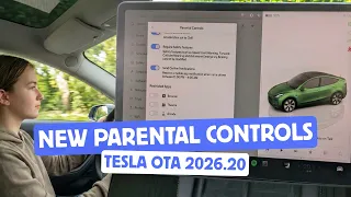 Tesla 2026 20 Update New Parental Controls Dashcam Encryption
