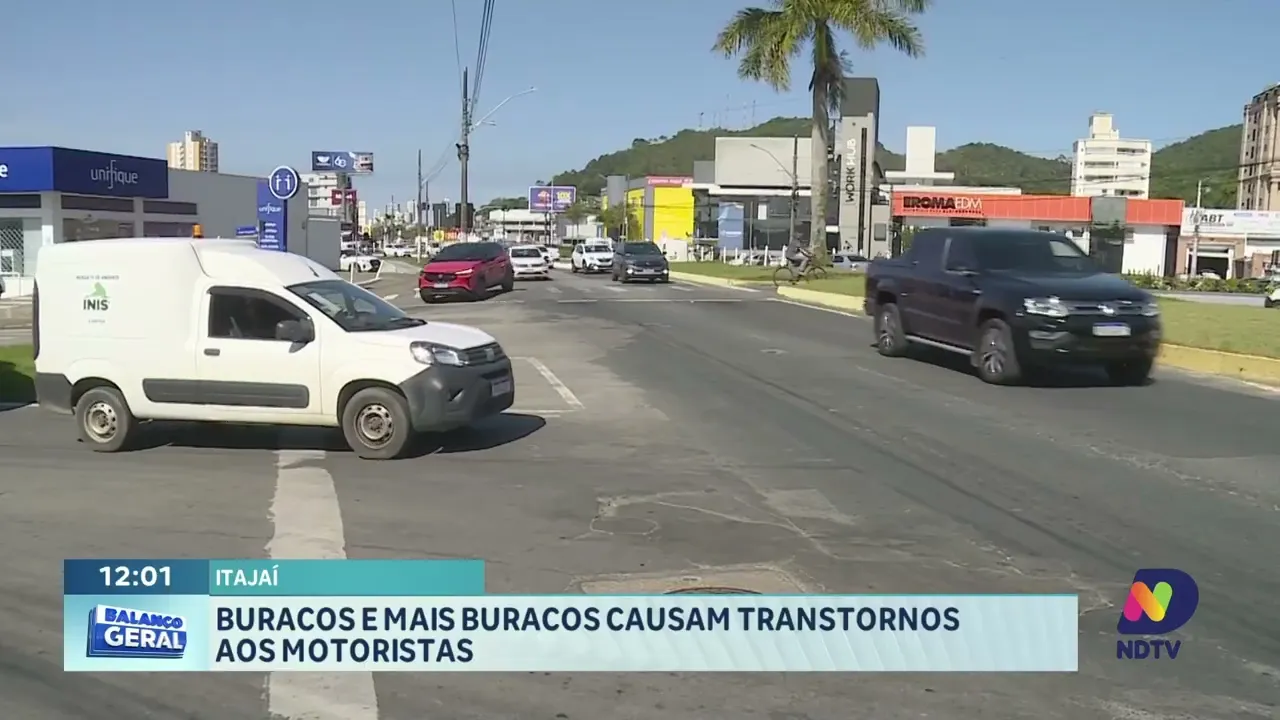 Problema Sem Solução: Buracos Dominam as Ruas de Itajaí