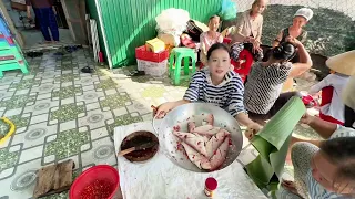 Đột kích chợ cá quê sáng sớm mua hải sản rẻ bèo & Tất bật làm mâm cúng giỗ Ba