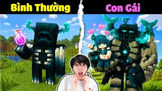 Warden Biến Thành Hình Dạng NỮ ??!! Vinh Thử Biến Tất Cả Sinh Vật Minecraft Thành Con Gái (Tập 1)