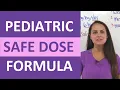 Pediatric Safe Dose Range Calculation Dosage Calculations Nursing NCLEX Review