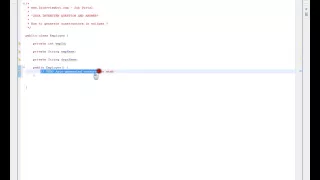 GENERATE CONSTRUCTOR FOR JAVA CLASS IN ECLIPSE