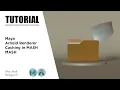Caching In MASH Maya And Arnold Renderer Tutorial