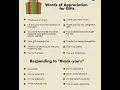 Lagu Words of Appreciation for Gifts\u0026Ways of Responding to thank you!