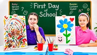 Ruby and Bonnie - Nervous Student vs Confident Student at School