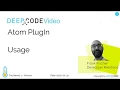Atom PlugIn - How to use the Atom PlugIn of DeepCode