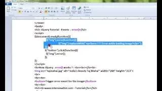 ERROR METHOD JQUERY DEMO