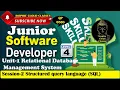 L4 Junior Software Developer II U-1 S-2 Structured Query Language SQL P-1