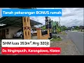 Lagu Tanah pekarangan bonus rumah.SHM Luas 353m².Harga 320jt.Lokasi desa Ringinputih Karangdowo Klaten