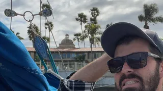 Windy day ON THE DOCKS, Kona Kai marina San Diego