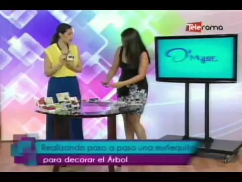 Realizando paso a paso una muñequita para decorar el árbol