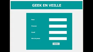 Comment creer un formulaire avec et