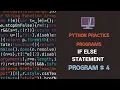 Python If Else Practice Program 4 How to calculate average marks of the student