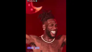 Burna Boy performs \