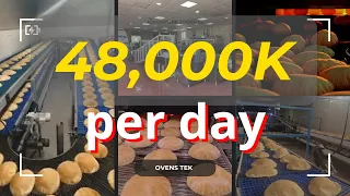 فرن خبز عربي حديث        كشف أسرار مراحل تصنيع الخبز السوري من العجين حتى التغليف الآلي دندنها