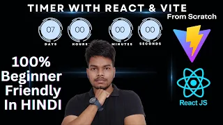 React Countdown Timer App with Vite Complete Beginner Friendly