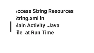 Runtime String Resources Access in Android
