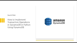 How to Implement Transaction Operations in DynamoDB in Python Using PynamoDB
