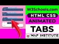 W3Schools - How to create toggleable tabs in html css and javascript hindi