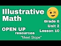 8th Grade Unit 2 Lesson 10 Meet Slope Illustrative Mathematics