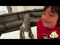 Pet Dinosaur Jurassic World Alpha Training Blue visits Ryan!!!!