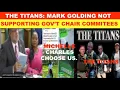 Download Lagu THE TITANS: MARK GOLDING WILL NOT SUPPORT GOV'T CHAIR COMMITTEES. MICHELLE CHARLES CHOOSE US. NOT JA