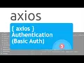 - Axios Authentication Tutorial