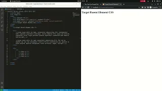 Target Parent Element With CSS Selector has