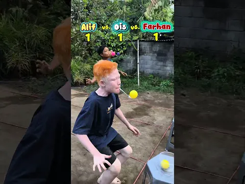 Lomba sendok kelereng, siapa yang menang nih?!! #shorts