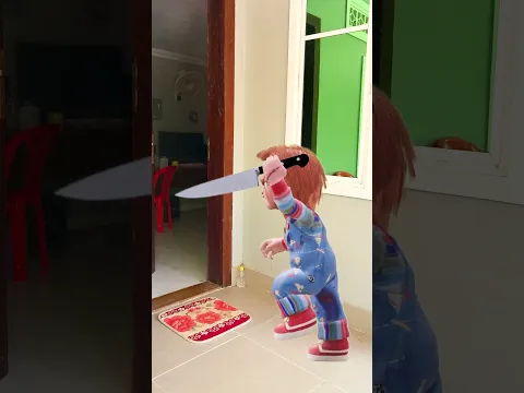 Chucky scare me at my room​​ #shorts