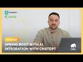 Tutorial Spring Boot with AI Integration with ChatGPT