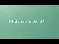 Seek First Worry Less Meditating on Matthew 6 33-34 NKJV